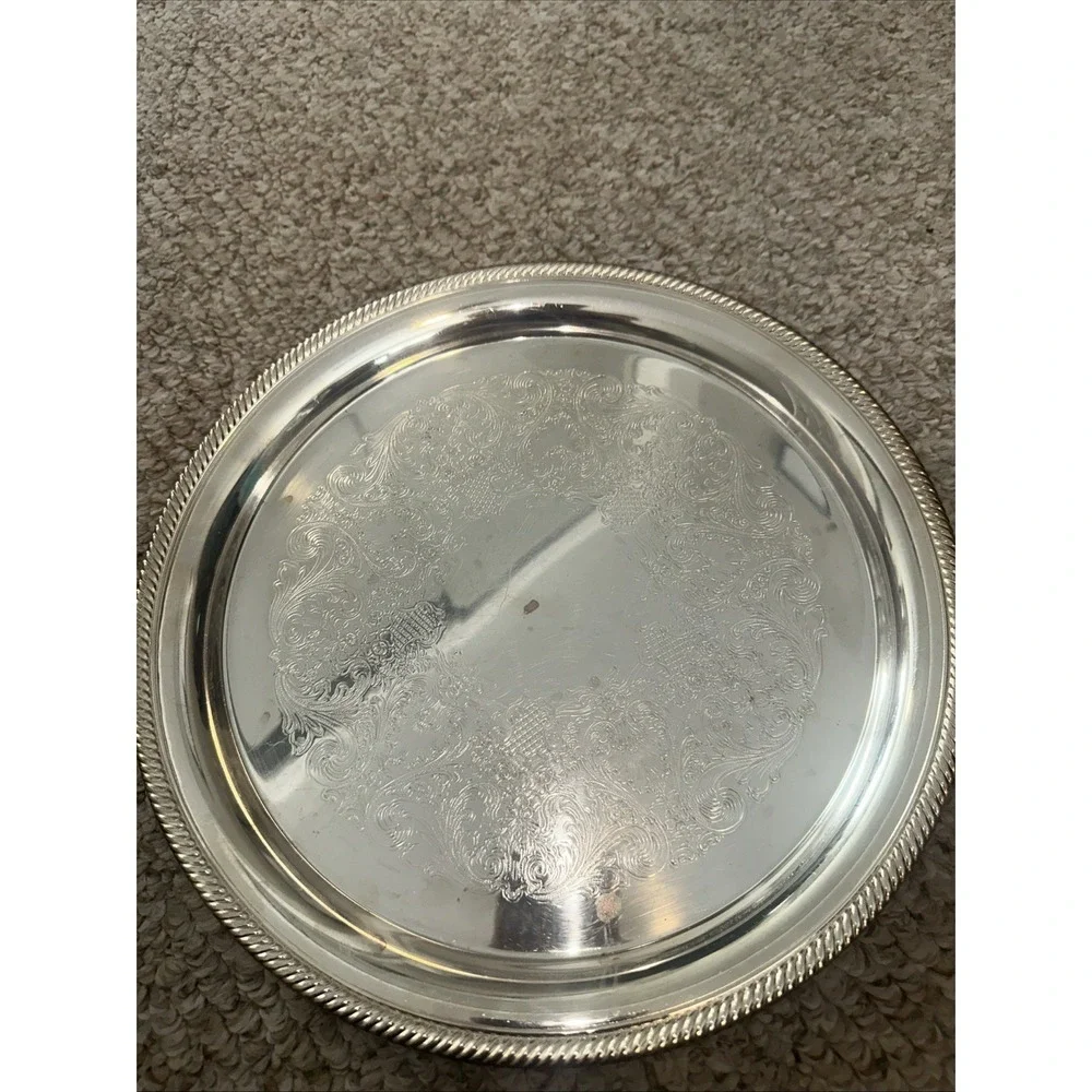 International Silver Company Castleton 4871 Tray Decorative Platter 12